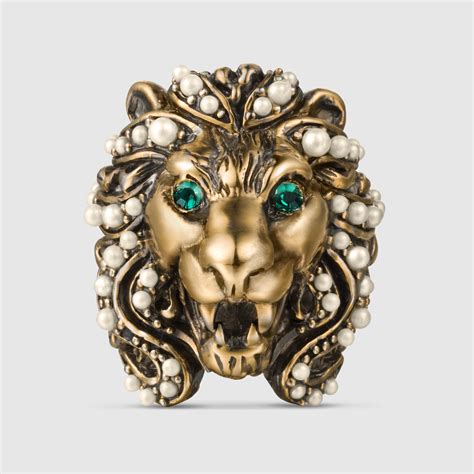 Gucci Bague Lion Head 